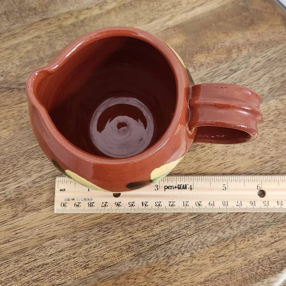 Dorothy Long Redware Vintage Pottery Creamer Redware Pottery 1987 Redware